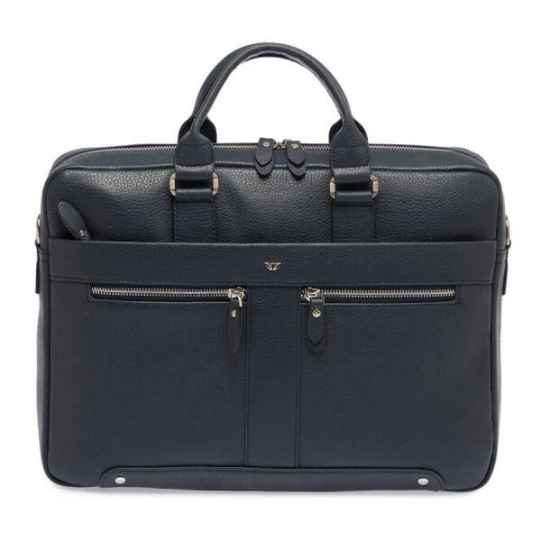 Lacivert Hakiki Deri Erkek Evrak Çantası - S1EV00021476-A38 - 1