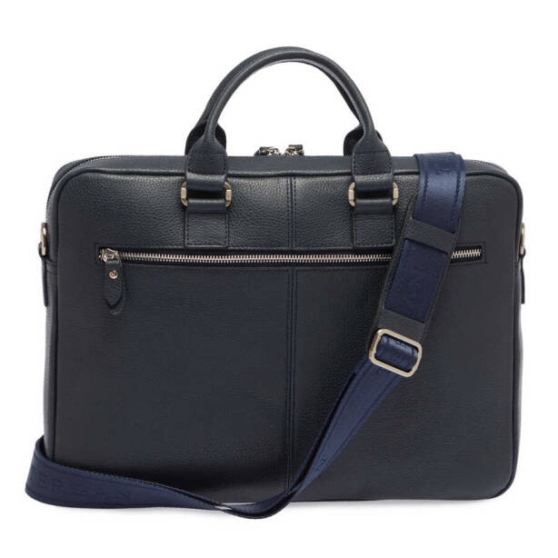 Lacivert Hakiki Deri Erkek Evrak Çantası - S1EV00021476-A38 - 3