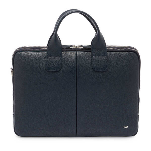Lacivert Deri Erkek Evrak Çantası - S1EV00021512-A38 - 1