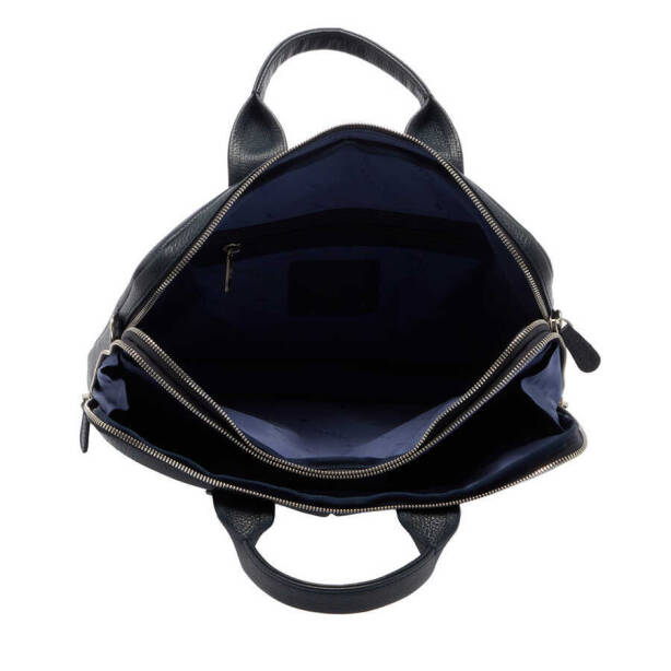 Lacivert Deri Erkek Evrak Çantası - S1EV00021512-A38 - 4