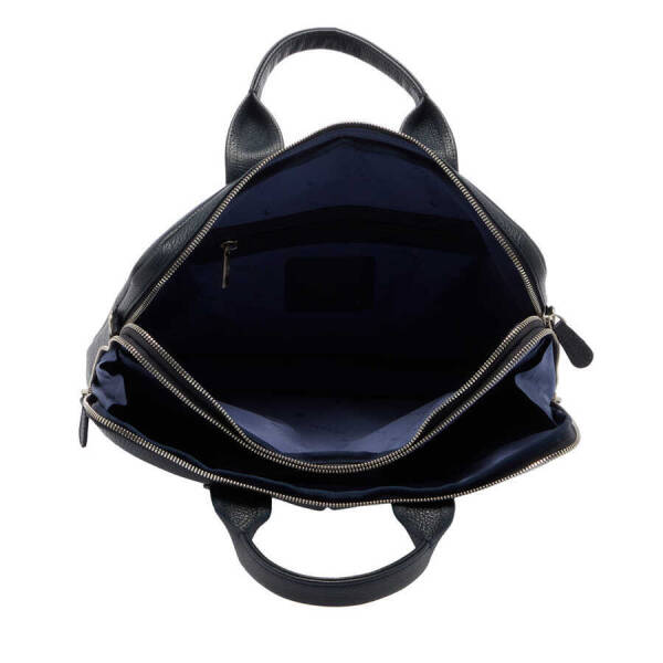 Lacivert Deri Erkek Evrak Çantası - S1EV00021512-A38 - 4