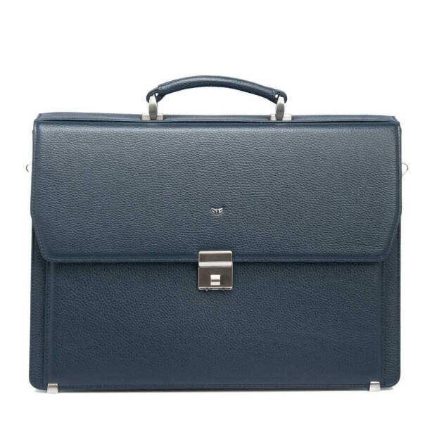 Lacivert Hakiki Deri Erkek Evrak Çantası - S1EV00022380-A38 