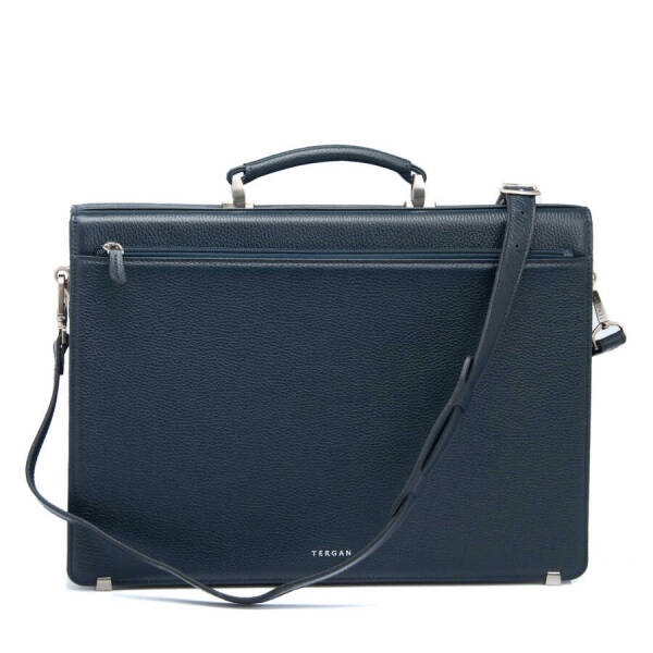 Lacivert Hakiki Deri Erkek Evrak Çantası - S1EV00022380-A38 - 3