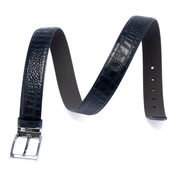 Lacivert Hakiki Deri Erkek Kemer - S1EK00000336-M73 - 2