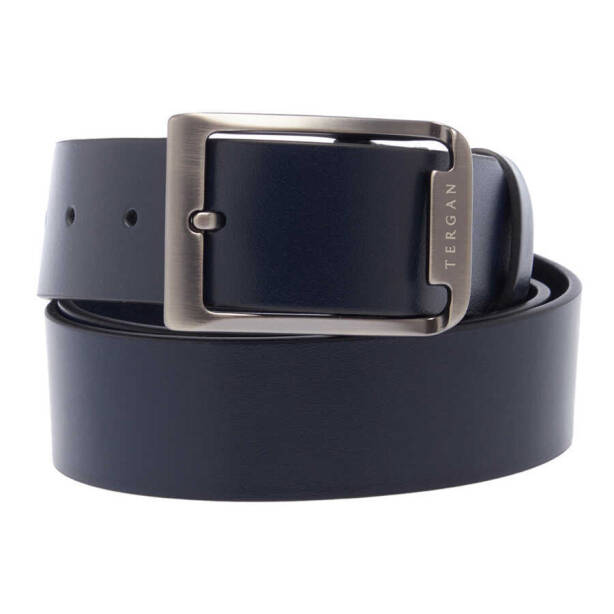 Lacivert Hakiki Deri Erkek Kemer - S1EK00000360-B20 - Tergan