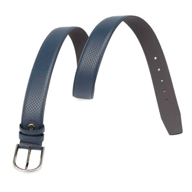 Lacivert Deri Erkek Kemer - S1EK00000396-24 - Tergan