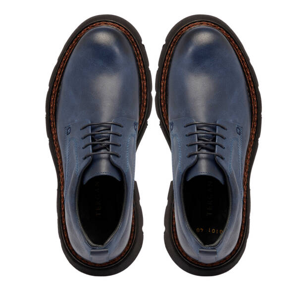 Lacivert Deri Erkek Klasik Ayakkabı - E24S1AY56990-A31 - Tergan