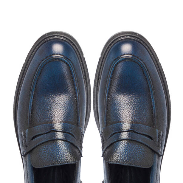 Lacivert Deri Erkek Klasik Ayakkabı - E24S1AY57033-A31 - Tergan