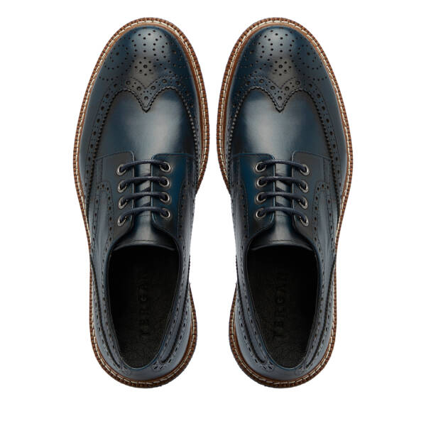 Lacivert Hakiki Deri Erkek Klasik Ayakkabı - E25S1AY57425-A31 - 5