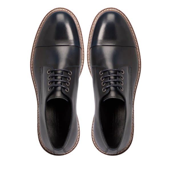 Lacivert Deri Erkek Klasik Ayakkabı - E25S1AY57426-A31 - 5