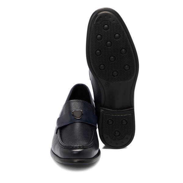 Lacivert Deri Erkek Klasik Ayakkabı - E25S1AY57487-A31 - 4