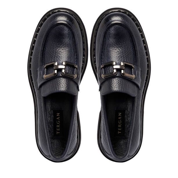 Lacivert Deri Erkek Klasik Ayakkabı - E25S1AY57493-A31 - 5