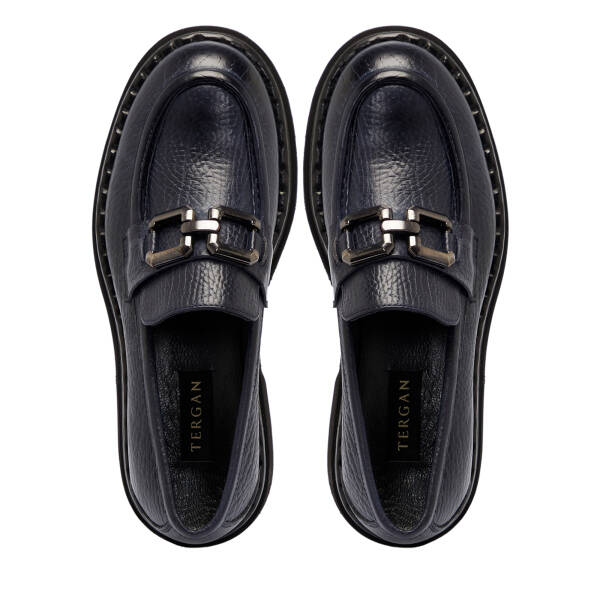 Lacivert Deri Erkek Klasik Ayakkabı - E25S1AY57493-A31 - 5