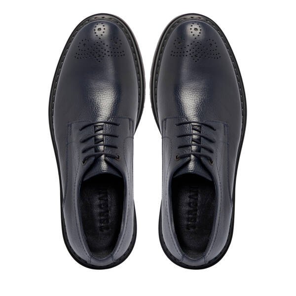 Lacivert Deri Erkek Klasik Ayakkabı - E25S1AY57519-A38 - 5