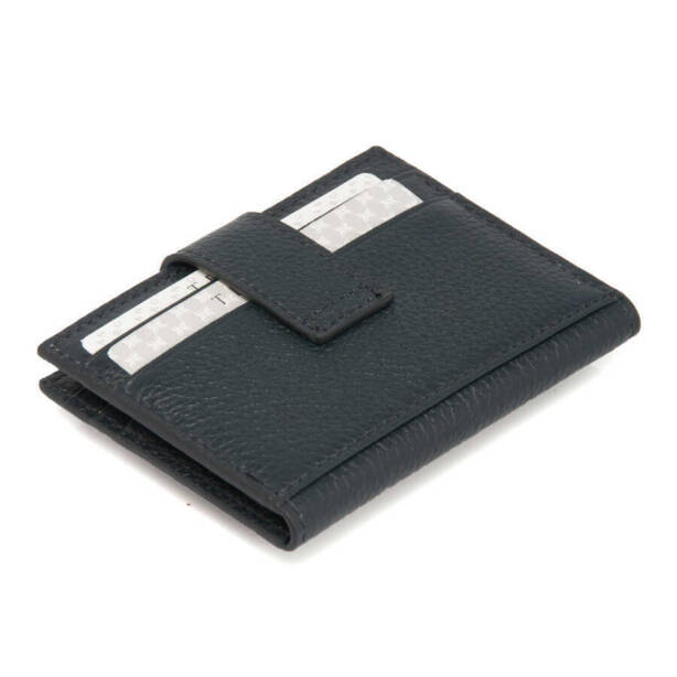 Lacivert Deri Erkek Kredi Kartlık - S1KK00001617-X86 - 3