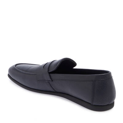  Lacivert Deri Erkek Loafer - E24I1AY56590-A38 - 2