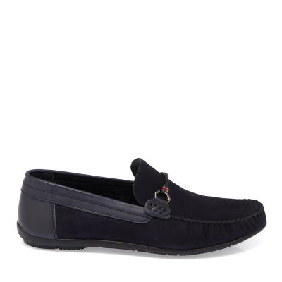  Lacivert Deri Erkek Loafer - E24I1AY56595-C39 - 3