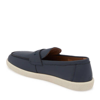  Lacivert Deri Erkek Loafer - E24I1AY56705-A38 - 2