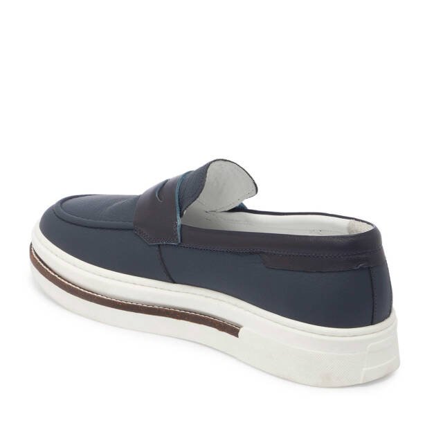 Lacivert Deri Erkek Loafer - E24I1AY56706-A38 - 2
