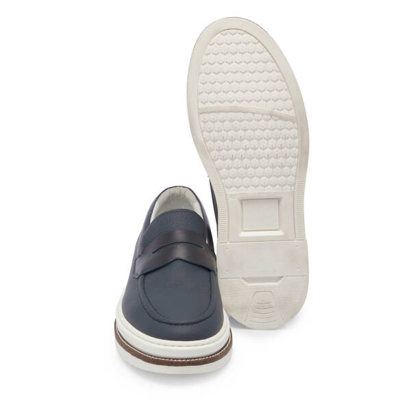 Lacivert Deri Erkek Loafer - E24I1AY56706-A38 - 4