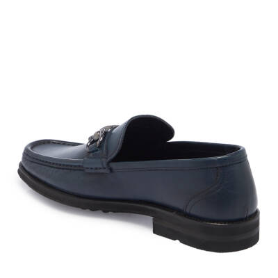  Lacivert Deri Erkek Loafer - E24I1AY56927-O15 - 2