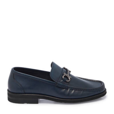 Lacivert Deri Erkek Loafer - E24I1AY56927-O15 - 3