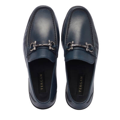  Lacivert Deri Erkek Loafer - E24I1AY56927-O15 - 5