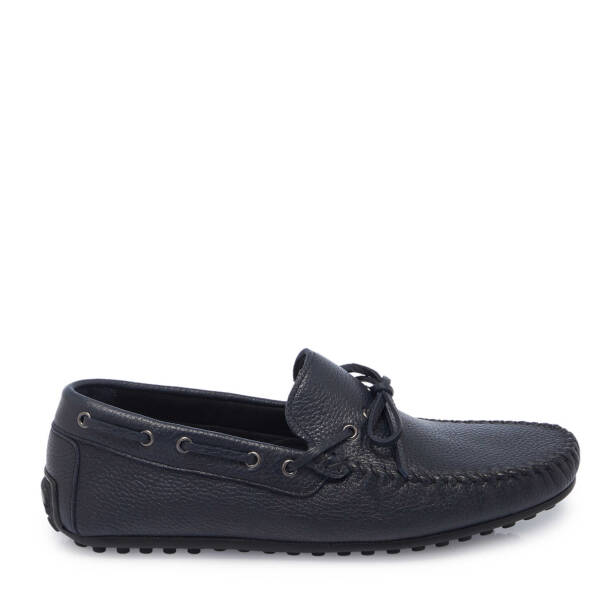 Lacivert Deri Erkek Loafer - E24I1AY57116-A38 - 3