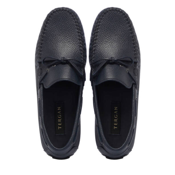 Lacivert Deri Erkek Loafer - E24I1AY57116-A38 - 5