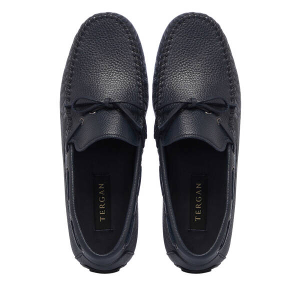 Lacivert Deri Erkek Loafer - E24I1AY57116-A38 - 5