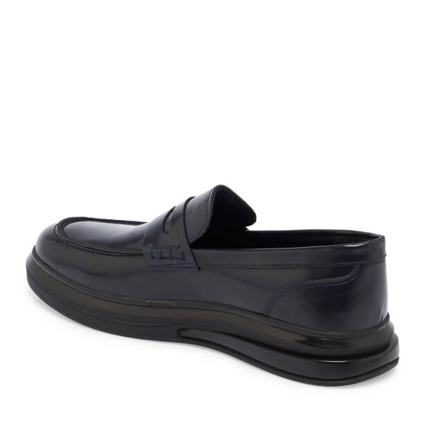 Lacivert Deri Erkek Loafer - E24S1AY57104-A31 - 2