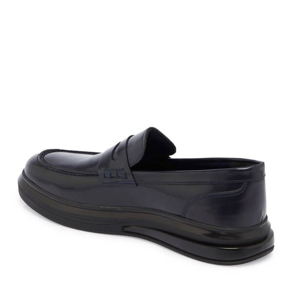 Lacivert Deri Erkek Loafer - E24S1AY57104-A31 - 2