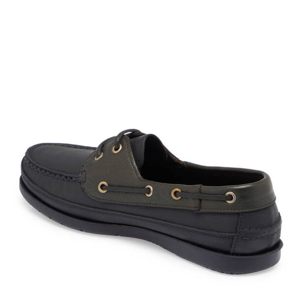 Lacivert Deri Erkek Loafer - E24S1AY57133-O2R - Tergan