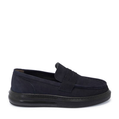  Lacivert Deri Erkek Loafer - E24S1AY57253-C39 - 3