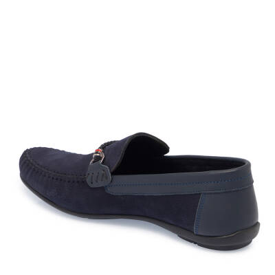  Lacivert Deri Erkek Loafer - E25I1AY57157-C39 - 2