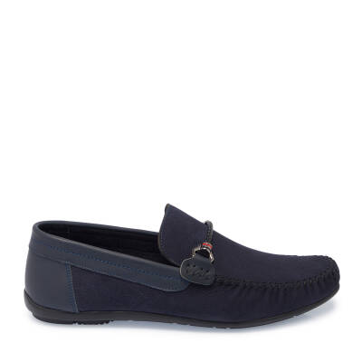  Lacivert Deri Erkek Loafer - E25I1AY57157-C39 - 3