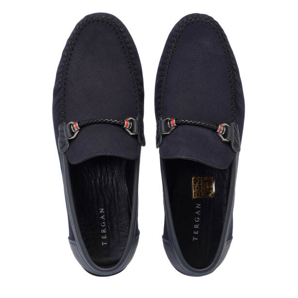 Lacivert Deri Erkek Loafer - E25I1AY57157-C39 - 5