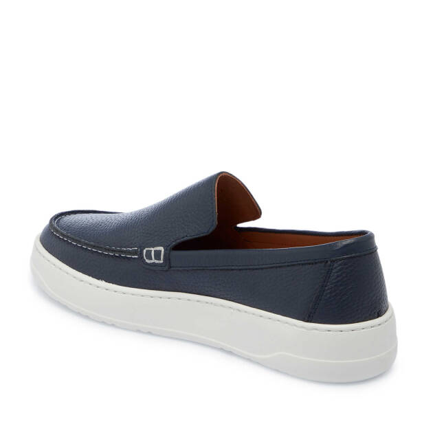 Lacivert Hakiki Deri Erkek Loafer - E25I1AY57269-A31 - 3