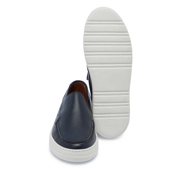Lacivert Hakiki Deri Erkek Loafer - E25I1AY57269-A31 - 4