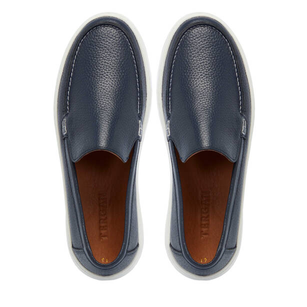 Lacivert Hakiki Deri Erkek Loafer - E25I1AY57269-A31 - 5