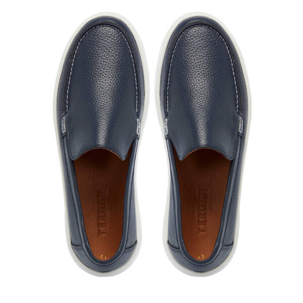 Lacivert Hakiki Deri Erkek Loafer - E25I1AY57269-A31 - 5