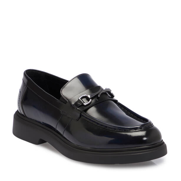 Lacivert Deri Erkek Loafer - E25S1AY57378-G70 