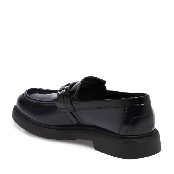 Lacivert Deri Erkek Loafer - E25S1AY57378-G70 - 2