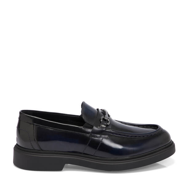 Lacivert Deri Erkek Loafer - E25S1AY57378-G70 - 3