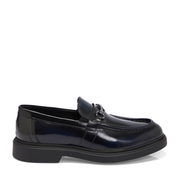 Lacivert Deri Erkek Loafer - E25S1AY57378-G70 - 3