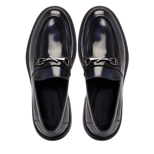 Lacivert Deri Erkek Loafer - E25S1AY57378-G70 - 5