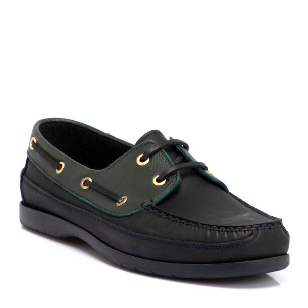 Lacivert Hakiki Deri Erkek Loafer - E4MEAY057410-O2R - 2