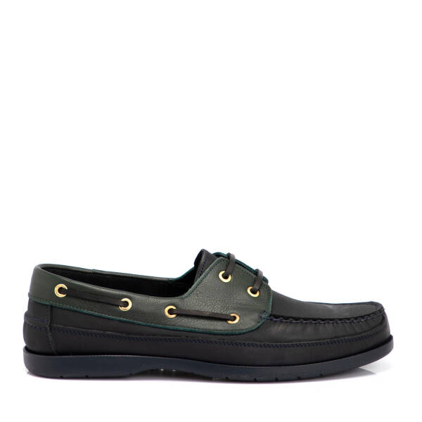 Lacivert Hakiki Deri Erkek Loafer - E4MEAY057410-O2R - 1