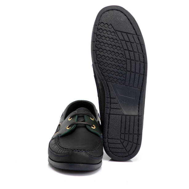 Lacivert Hakiki Deri Erkek Loafer - E4MEAY057410-O2R - 4