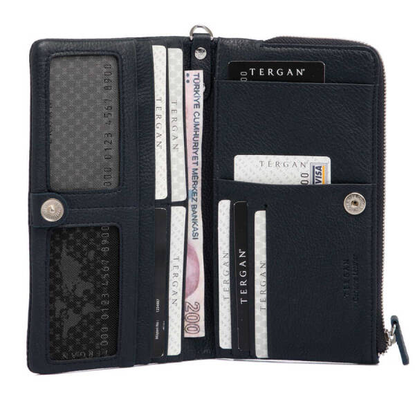 Lacivert Hakiki Deri Erkek Portföy Çantası - S1PC00001632-X86 - 3